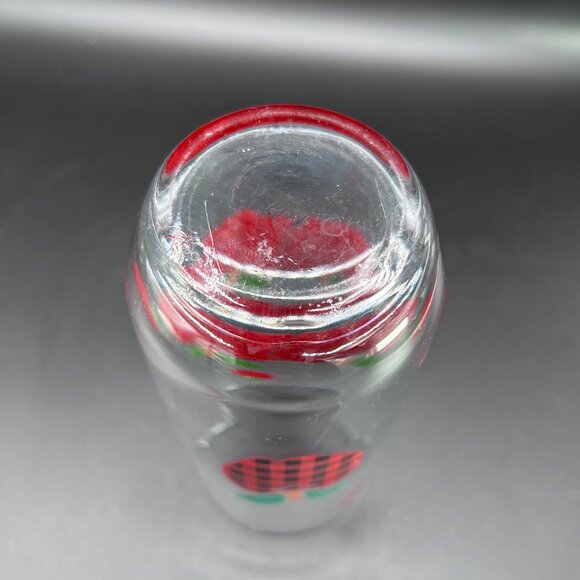 Vintage 1996 Anchor Hocking Applejack 16 oz Iced Tea Glass Apple Print VTG - Picture 9 of 11